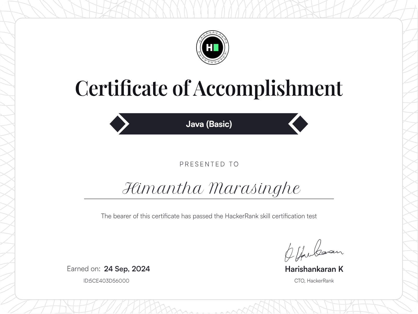 Java (Basic) - HackerRank