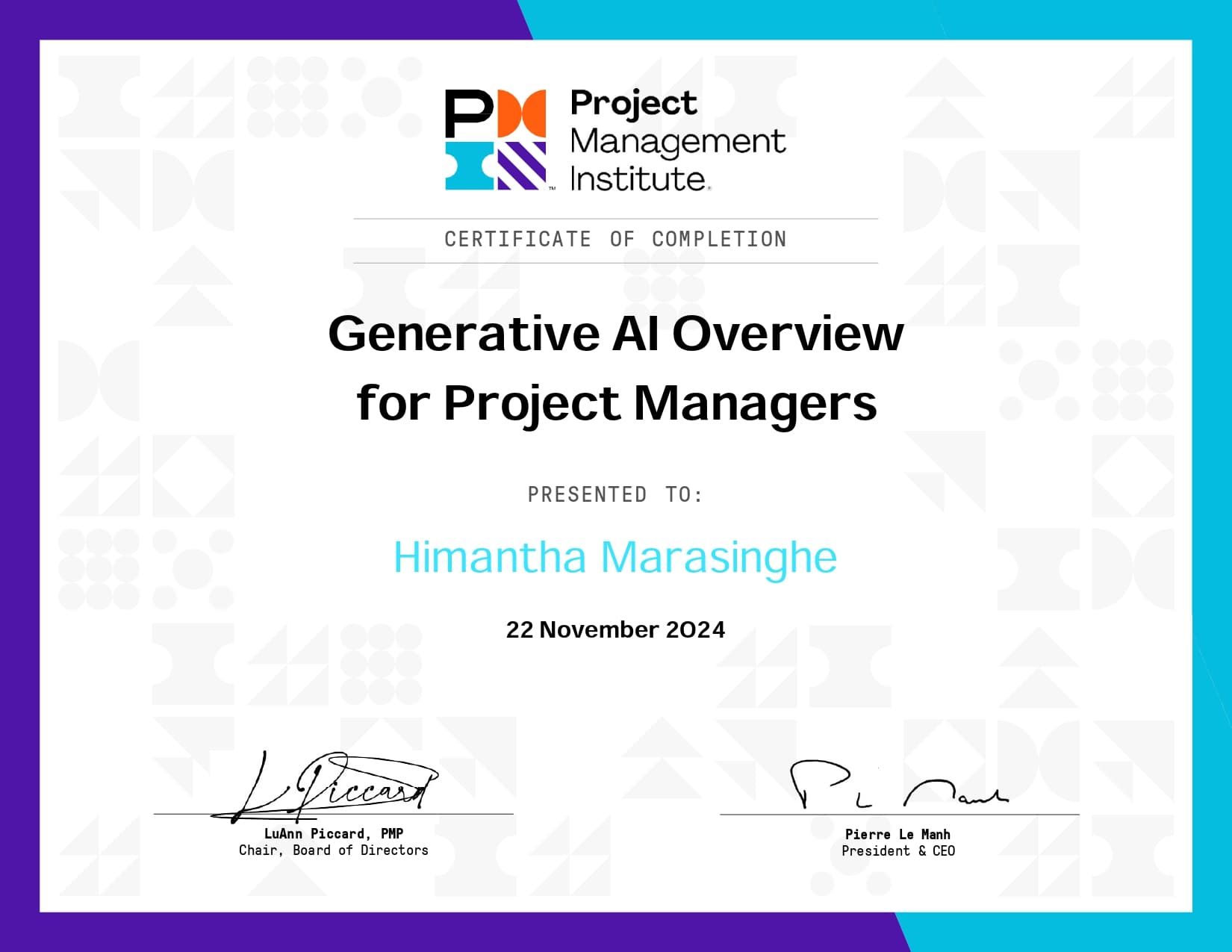 Gen. AI Overview for PM - PMI